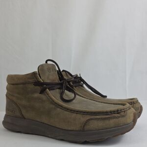 Ariat Spitfire Chukka Brown Bomber Full-grain Leather Men's Boots.